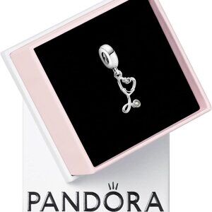 Sterling Silver Heart Dangle Charm Jewelry for Medical Professionals Gift